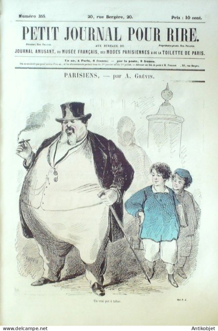 Petit journal pour Rire 1860 # 355 Souvenis du camp de Chalons Girin