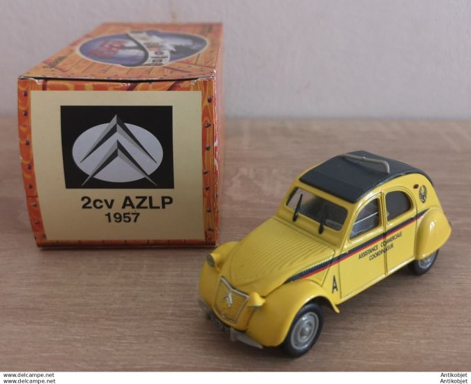 Citroen 2cv Azlp Coordinateur assistance 1957 Norev 1:43
