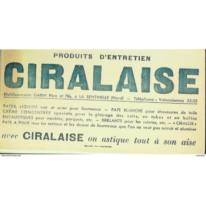 Buvard CIRALAISE Cirage