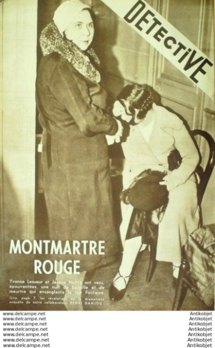 Détective 1934 # 316 Mettray bangne Pénitencier Ferté-Beauclair