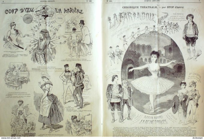 Le Journal Amusant 1884 # 1428 La Reine d'Arles par Stop