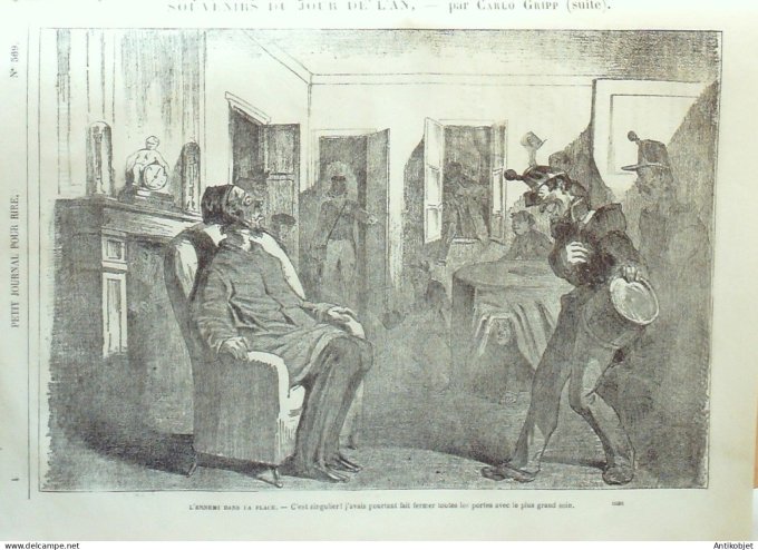 Petit journal pour Rire 1866 # 569 Souvenirs du jour de l'An Carlo Gripp