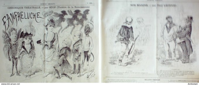 Le Journal Amusant 1884 # 1428 La Reine d'Arles par Stop