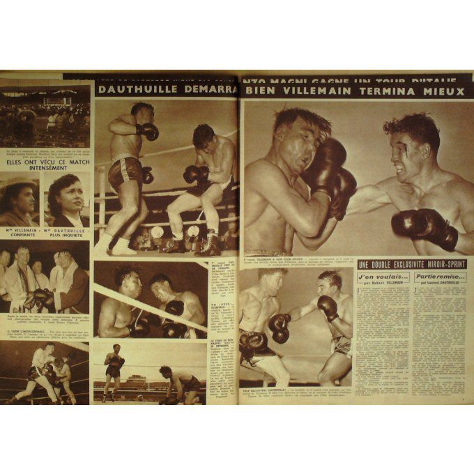 Miroir Sprint 1951 n° 261 11/6 WHITE CITY/GARDNER/VILLEMAIN/DAUTHUILLE  WIN VAN WIL