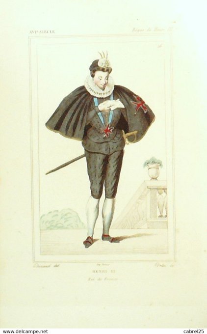 Henri Iii Roi De France 16ème 1852