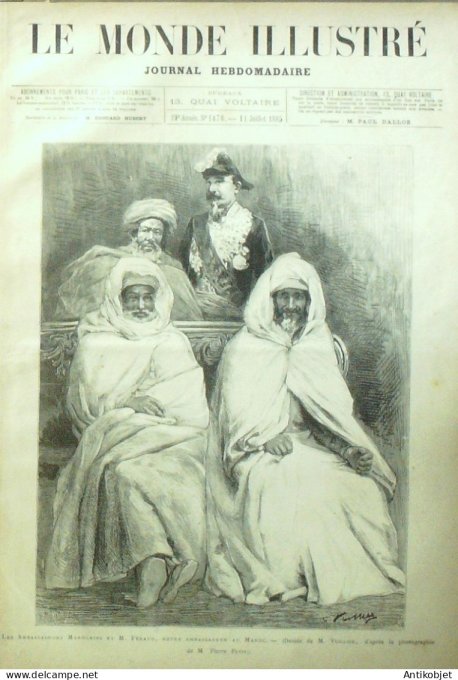 Le Monde illustré 1885 n°1476 Italie Tresca Norvège Sigurd Projet de Haag