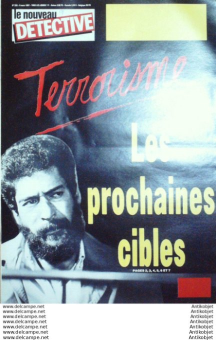 Détective 1987 # 233 Champigny Lyon Chinon Poitiers Mulhouse Toulouse Rouen