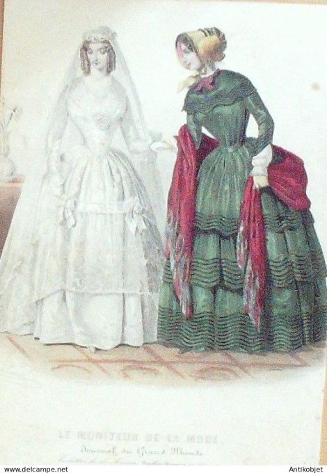 Gravure de mode Le Moniteur 1848 n°16 (Maison Popelin Ducarre)
