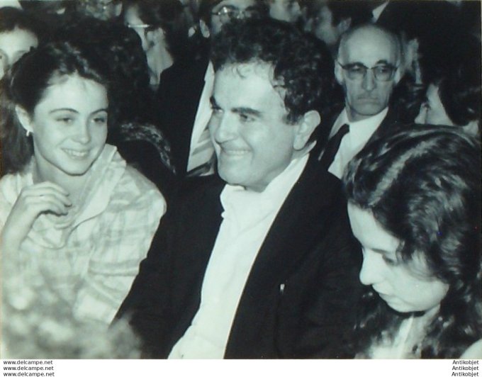 Béart Guy et sa fille Emmanuelle (photo originale Pte Pantin) 1982