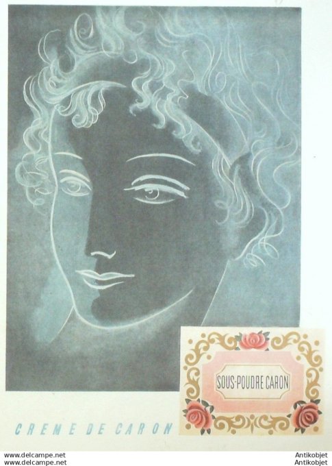 Publicite Cosmetique Caron Poudre 1952