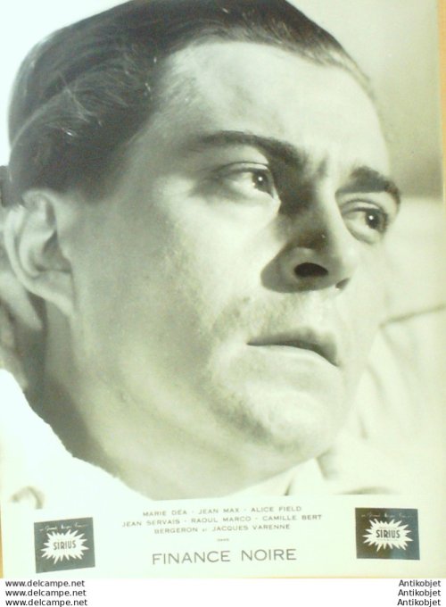 Finance noire SERVAIS Jean MAX Jean (photo de presse Bruxelles 150) 1940