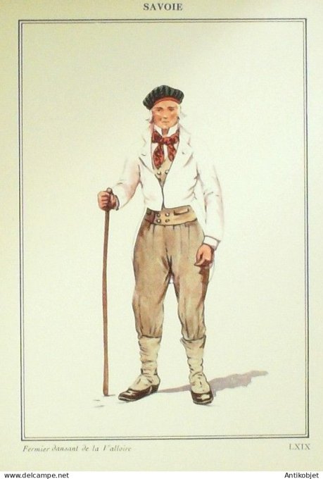 Auvergne-Rhône-Alpes Savoie Valloire (73) Villageoise signé  par P.A Leroux XXème