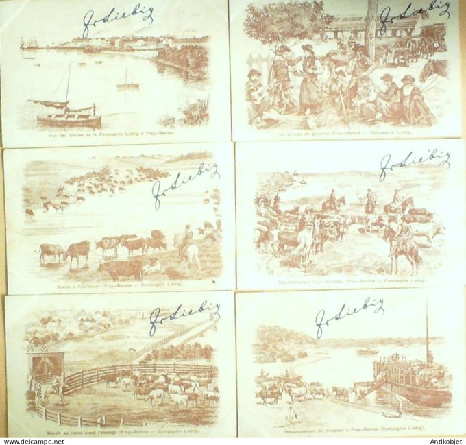 Chromo Liebig Sang  747 Farces de clowns (1903)