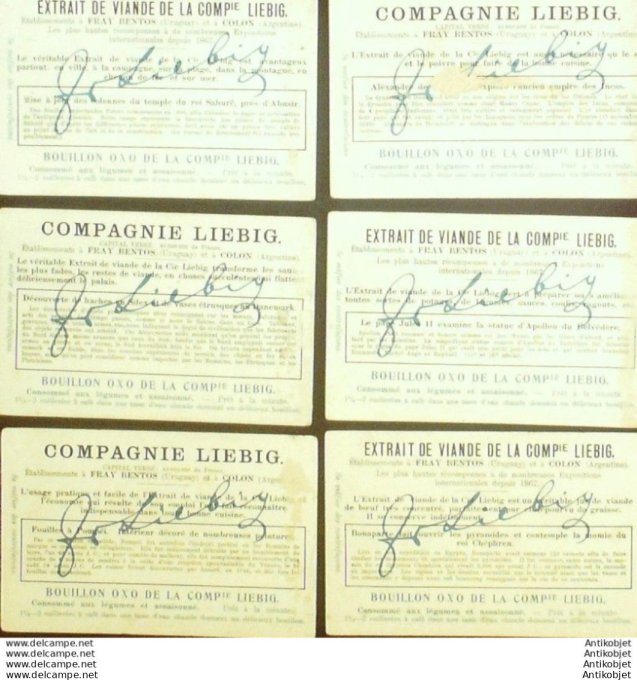 Chromo Liebig Sang 1152 Vestiges de civilisations disparues (1923)