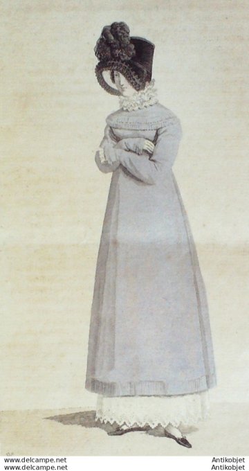 Costume Parisien 1817 # 1632 Robe de mérinos
