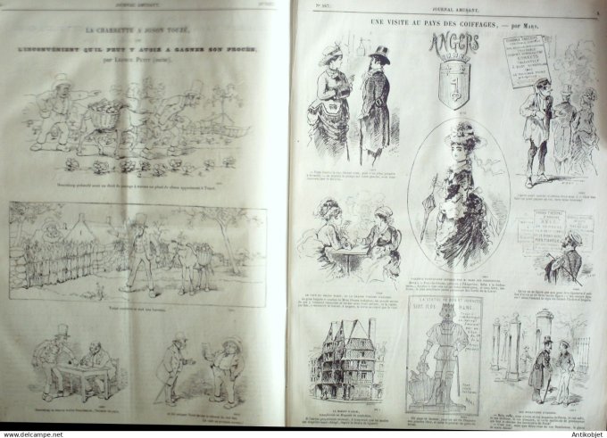 Le Journal Amusant 1874 #  947 Aux dernieres regates du Rowing club par Lafosse