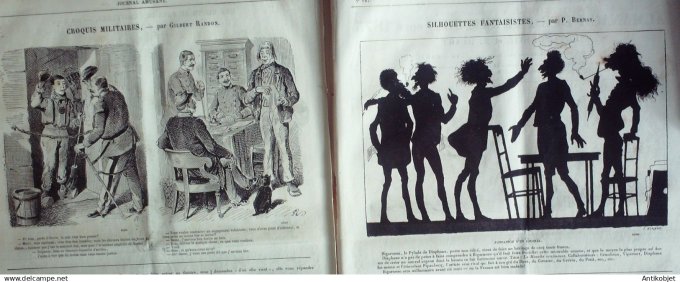 Le Journal Amusant 1874 #  947 Aux dernieres regates du Rowing club par Lafosse