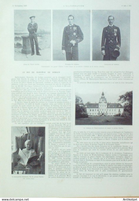L'illustration 1905 n°3272 Ukraine Odessa St-Pétersbourg Danemark souverains Norvège Charlottenlund