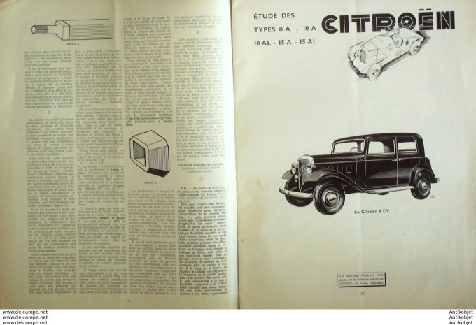 R.T Automobile Dodge 6x6 Citroën 8 10 15cv 1950