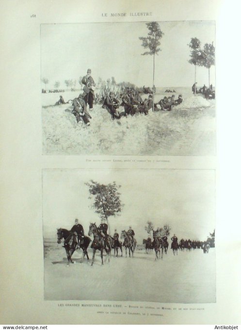 Le Monde illustré 1891 n°1798 Turquie Djivad-Pacha Bar-sur-Aube Jessains (10) Chili Valparaiso Chaum