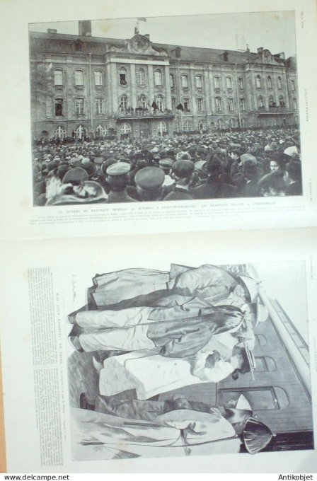 L'illustration 1905 n°3272 Ukraine Odessa St-Pétersbourg Danemark souverains Norvège Charlottenlund