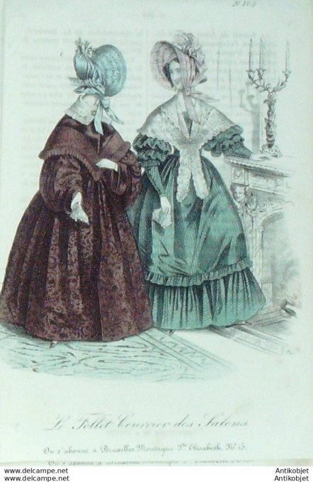 Gravure de mode Le Follet 1829 n°103