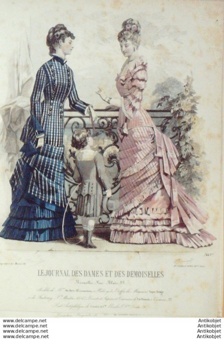 Journal des Dames Demoiselles 1876 # 1449 (Maison Du Riez)