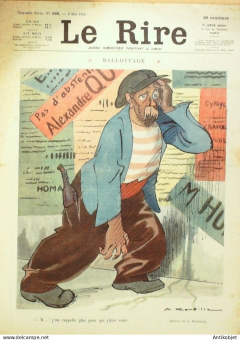 Le Rire 1914-05- 9 # 588 Journal humoristique Ed.Originale Gosses