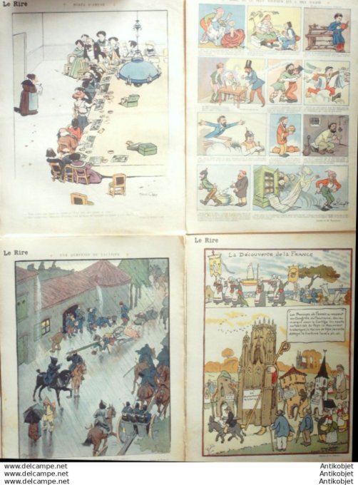Le Rire 1913 lot 4 revues Prejelan Roussau Hemard Pierlis Barrere Flores Fabiano Gerbault