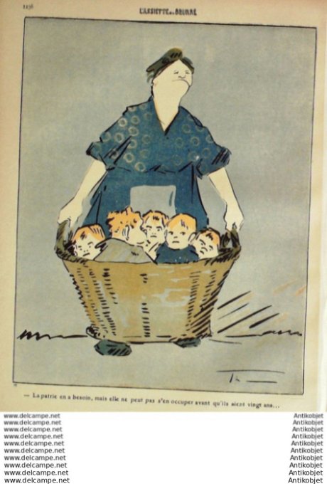 L'Assiette au beurre 1909 # 441 Maternites Thesing Paul