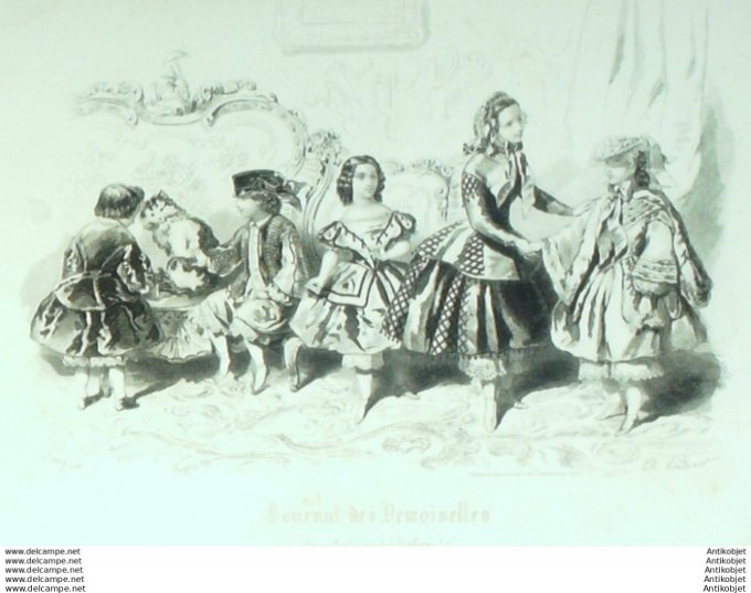 Journal de Demoiselles 1858 # 02b Travestissements enfants