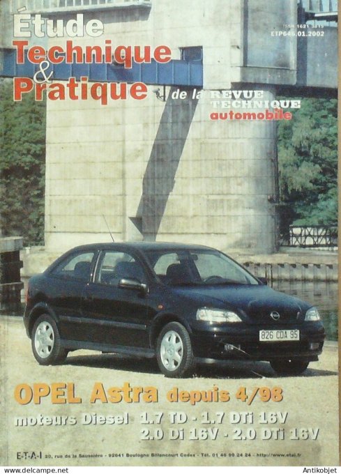 Etude Tech. Automobile 2002 n°646 Opel Astra