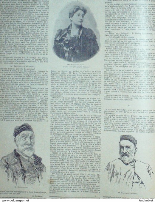 Soleil du Dimanche 1897 n°23 SIAM souverains Ch de Fer Alfons Mucha