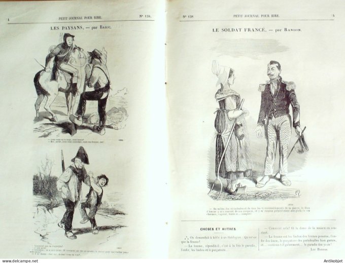 Petit journal pour Rire 1858 # 138 Menus propos Maritimes Riou