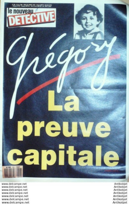 Détective 1989 # 353 Dreux Bobigny Epinal  Aix-en-Prov Nantes Amneville Nice