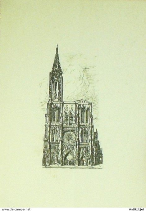 Menu illustrant la Cathedrale La Marne 1958