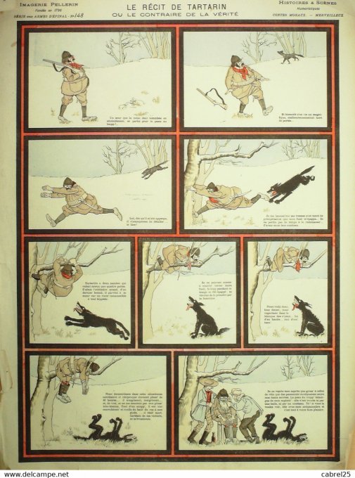 Le Recit  de Tartarin Ou Le Contraire  de La Verite  (Pellerin d'epinal)