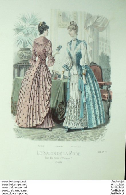 Gravure Mode Salon 1887 #  870 (Old Fashion plate)