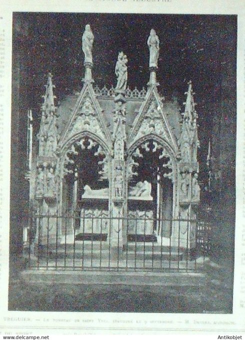 Le Monde illustré 1890 n°1747 Solesmes (59) Rép.Tchèque Prague Karlsbruecke