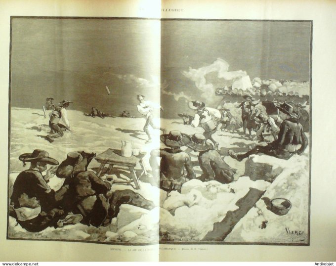 Le Monde illustré 1898 n°2133 Affaire Zola Mali Tombouctou Lacs Takadji Faguidine Espagne Salamanque