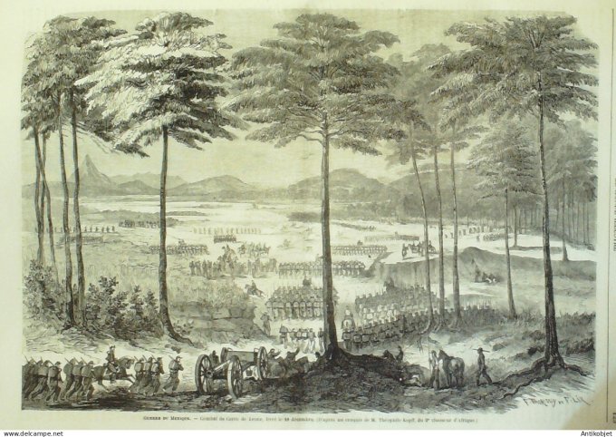 Le Monde illustré 1863 n°306 Buttes Chaumont Danemark Reine Mexique Cerre de Léone Lariboisière