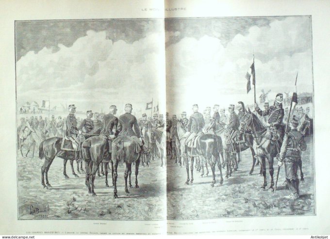 Le Monde illustré 1890 n°1747 Solesmes (59) Rép.Tchèque Prague Karlsbruecke