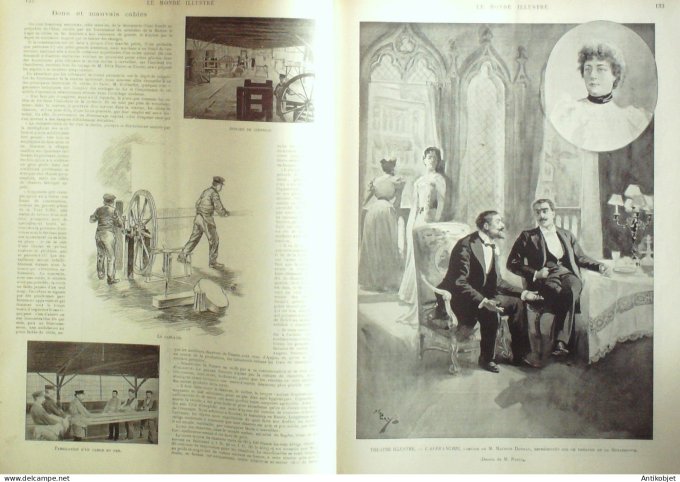 Le Monde illustré 1898 n°2133 Affaire Zola Mali Tombouctou Lacs Takadji Faguidine Espagne Salamanque