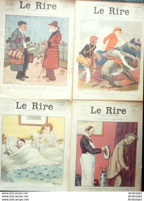 Le Rire 1913 lot 4 revues Prejelan Roussau Hemard Pierlis Barrere Flores Fabiano Gerbault