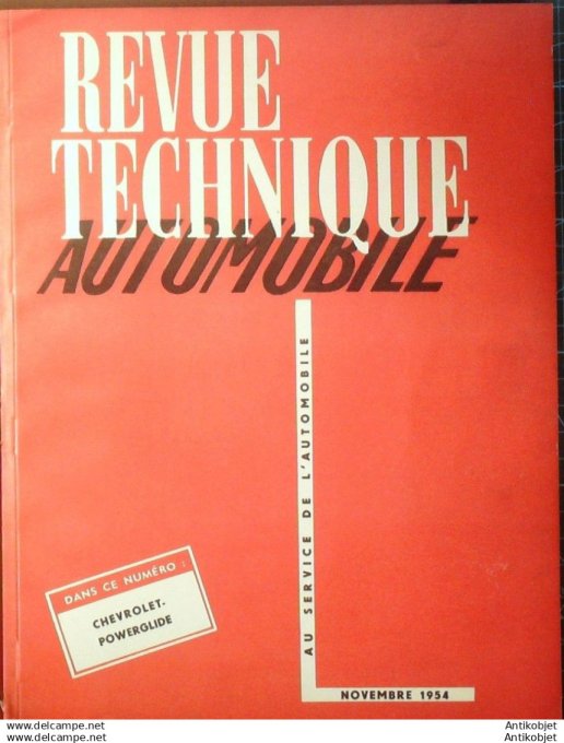 R.T Automobile Chevrolet Powerglide salon Francfort 103 # 1954