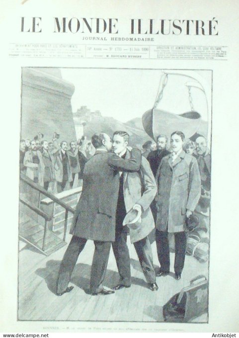 Petit journal 1891 n°  9 Gal LIFFET FOUGERES (35) MORTS de FROID L DAVEZIES