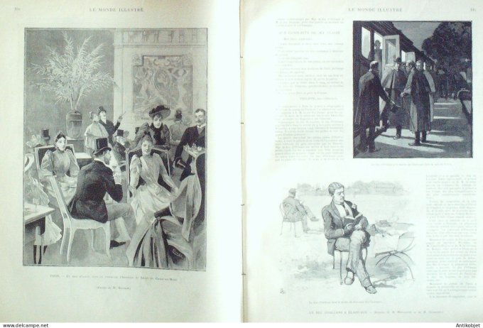 Le Monde illustré 1890 n°1733 Douvres Montmartre réservoirs Cuba Havane Eyraud arrêté