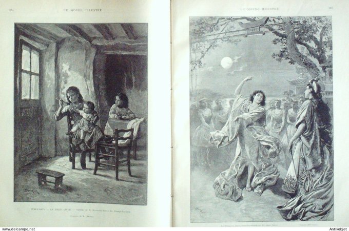 Le Monde illustré 1890 n°1733 Douvres Montmartre réservoirs Cuba Havane Eyraud arrêté