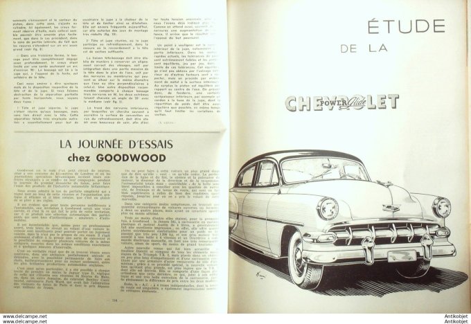 R.T Automobile Chevrolet Powerglide salon Francfort 103 # 1954