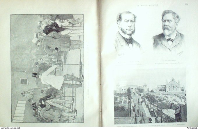 Le Monde illustré 1890 n°1733 Douvres Montmartre réservoirs Cuba Havane Eyraud arrêté